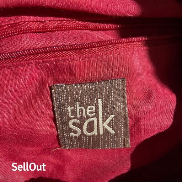 The Sak Multicolor Stripe Crochet Tote Shoulder Bag Women's Casual - Picture 2 of 8